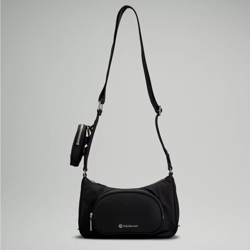 Lululemon Black Crossbody Bag with nano pouch